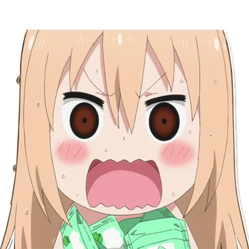 umaru, omaru chen, omaru bermuka dua, adikku omaru, anime two-face sister omaru