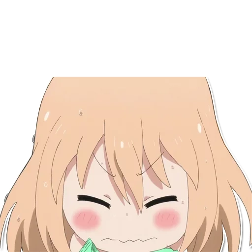 emoji anime, anime kotoura, anime canggung, animasi xiaopushan, emoji anime tawa