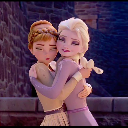 elsa and anna, холодное сердце 2, frozen elsa and anna, холодное сердце 2 маленькие эльза анна, холодное сердце 2 эльза анна обнимаются