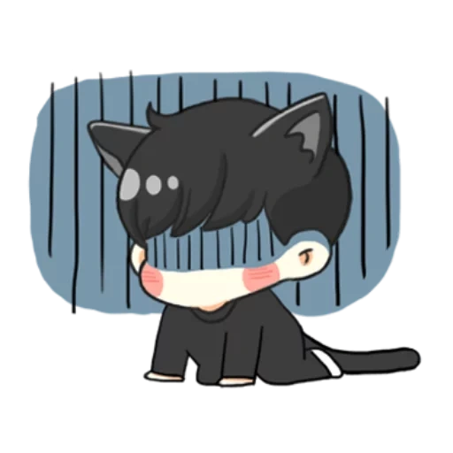 gato, chibi, chibi bts, anime lindo, kaneki chibi