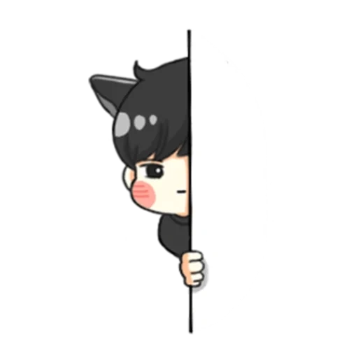 kucing, chibi, chibi bts, tidak ada chibi, chibi bts shuga