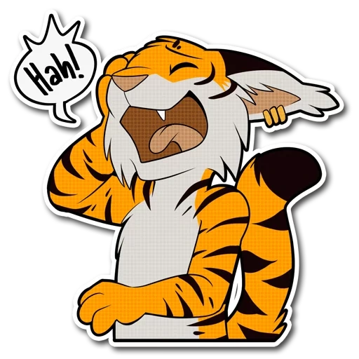 harimau, tiger e, harimau kecil, tiger stiker