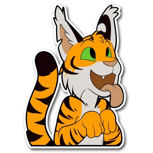 tiger, little tiger, tiger tiger, tiger sticker