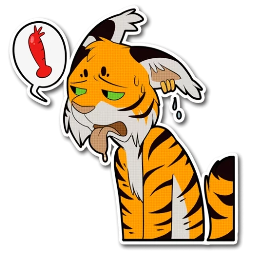 tigre, tigre e, tigrino, stickers tigre, caricature du tigre