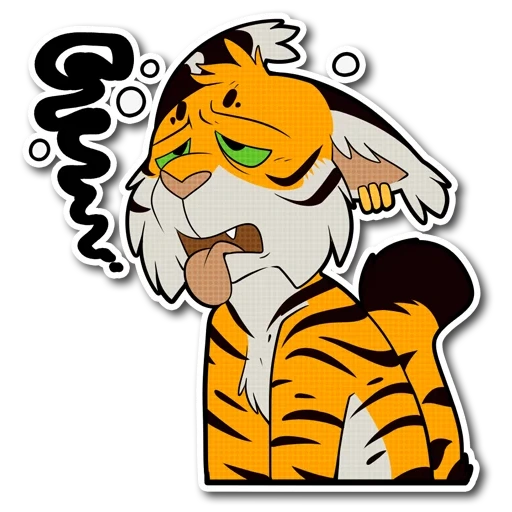 harimau, harimau kecil, tiger sherhan, tiger stiker