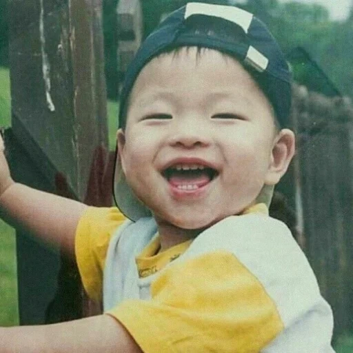 garçon, humain, beaux enfants, bébés asiatiques, enfant souriant