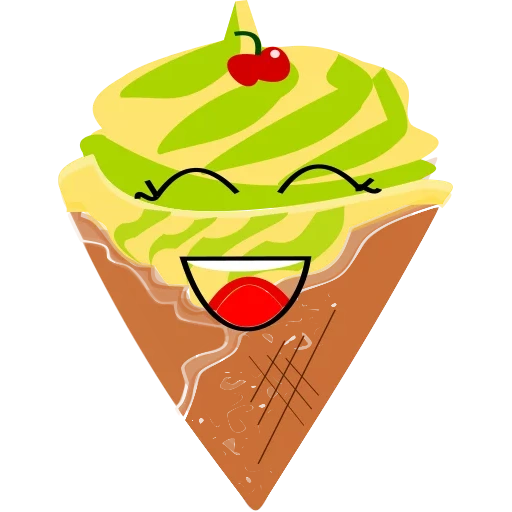 crème glacée, dessert de crème glacée, dessin à la crème glacée, glace aux fruits, graphiques vectoriels de crème glacée