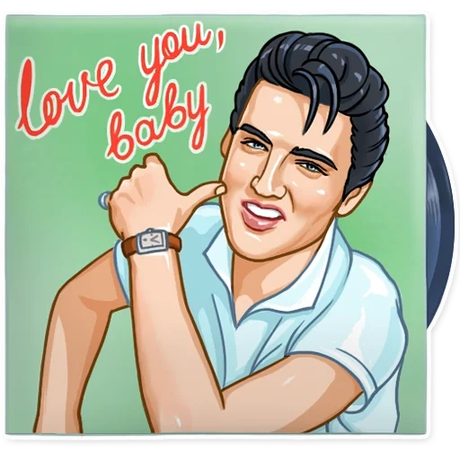 elvis, elvis presley 9, cartoon elvis