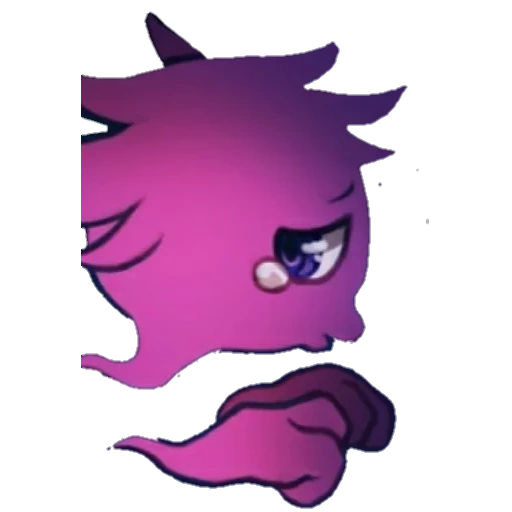 аниме, покемон 677, кот фиолетовый, angry selever fnf, гастли покемон го