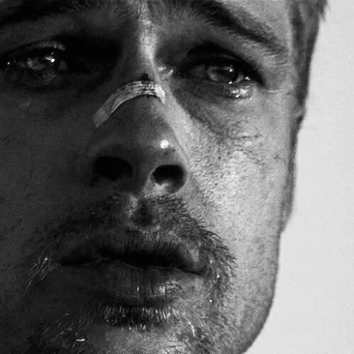 brad pitt, brad pitt seven, brad pitt is crying, crying brad pitt, brad pitt sad