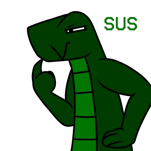 ящер, аниме, спуди мун, ящерица зеленая, крокодил персонаж