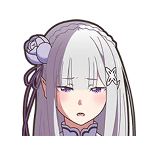 discord emoji, emilia emoji, emilia re cero, emilia re cero, re cero life of zero alternative world