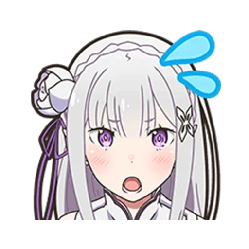 animação, animação zero, animação zero, emilia re zero, beleza anime