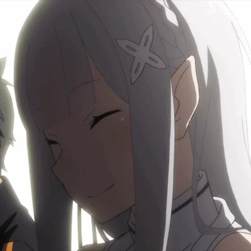 animação, ray zero, menina anime, personagem de anime, re zero vivendo zero para um mundo alternativo