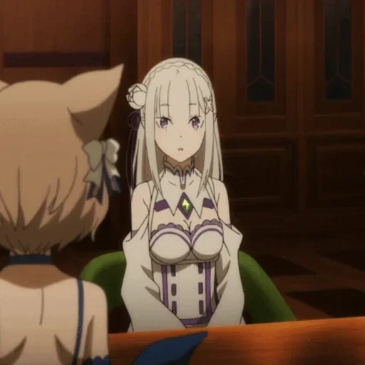 anime, anime dal nulla, re zero emilia, emilia ray zero, screenshot di emilia tan hot zero