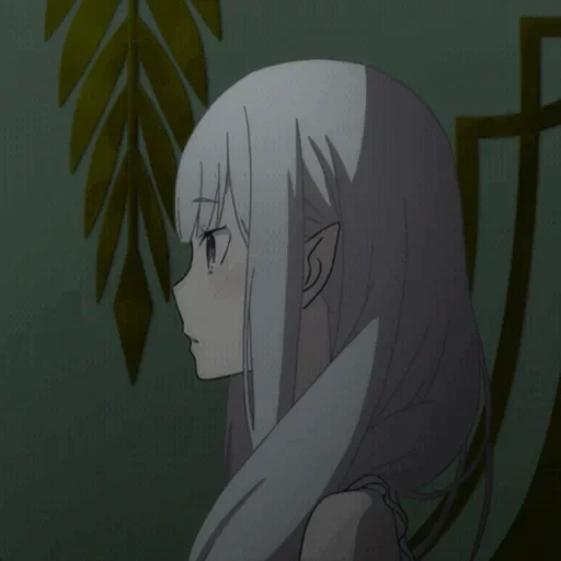 agotamiento, anime, chica anime, personajes de anime, emilia temporada 2 capturas de pantalla re cero