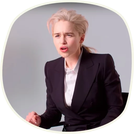 emilia, giovane donna, emilia clark, office emilia