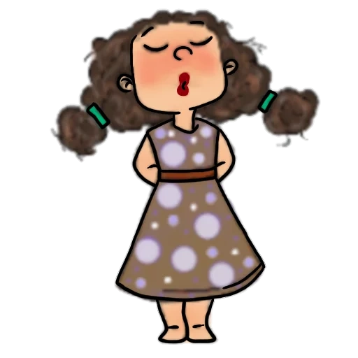 emily, children, character, jewish crying vector