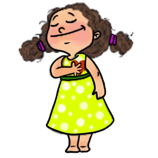 children, girl, illustration, a picture of a girl, cartoon female style