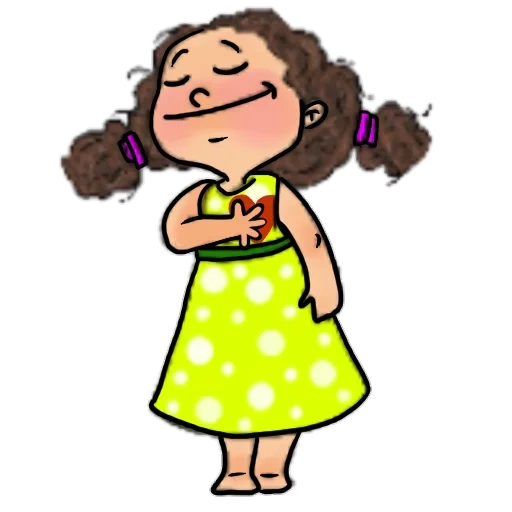 kinder, the girl, illustrationen, bilder von mädchen, cartoon weibliche modelle