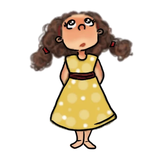 chica, dibujos para niños, dibujos de chicas, dibujos de personajes, ilustración de personajes