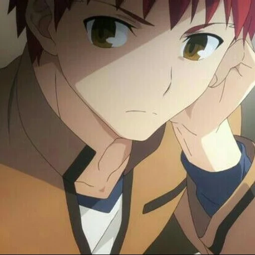 shirou emiya, destino de animação, fate/stay night, animação 5 lâminas rin, sentimento heavy palace shiro paradise