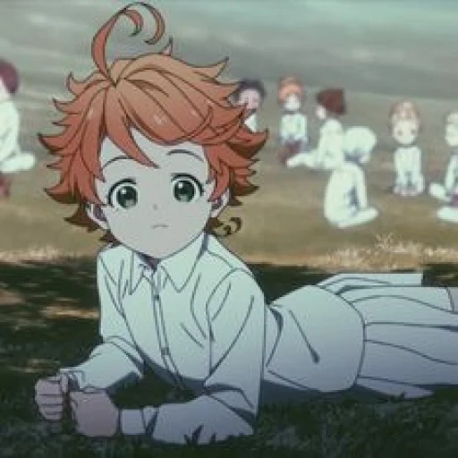 nonerland anime, the promised nonsense, anime promised nonsense, anime promised non relend forest, emma promised neverland smiles