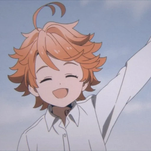 anime characters, sweet drawing of anime, the promised nonsense, emma promised nonsense, emma promised neverland smiles