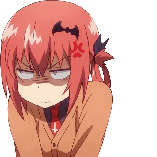 setan, setan jahat, setan red cliff, gabriel dropout, anime gabriel setan evil