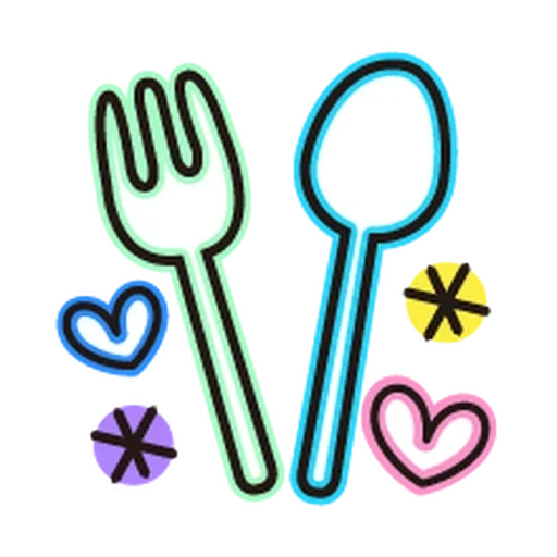 tenedor, el icono del comedor, vector de cuchara villy, firmar la bifurcación de la cuchara de la horquilla, embalaje de cuchara de bifurcación de icono