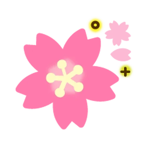 iconblume, favikon blumen, clipart blumen, pinke blumen, sakura blumenikone