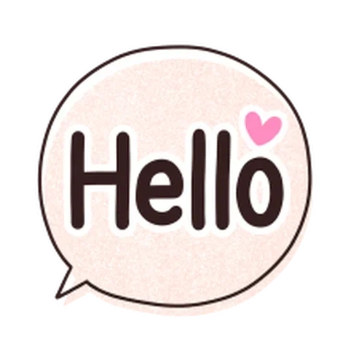 hello, hi bubble, hi icon, sweet logo, black and white hello