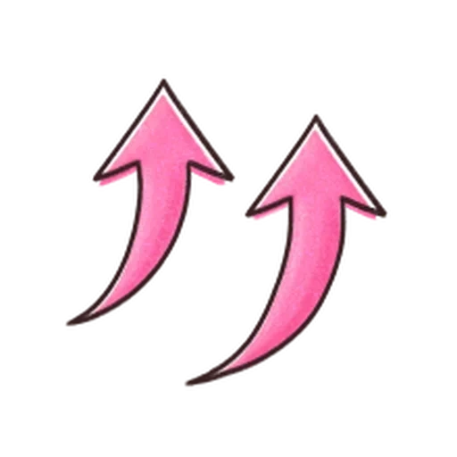 texte, pointeur, arrow pink, flèches roses, flèches haut et bas