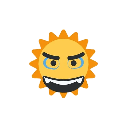 buio, il sole è faccia, emoji sun, sole smiley, sorridi la faccia del sole