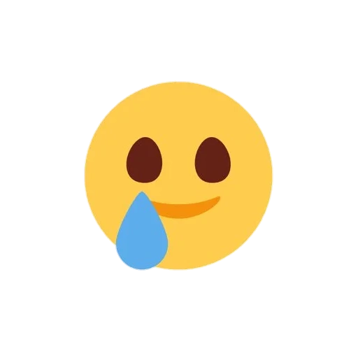 emoji, emoji es un grito, emoji smilik, emoji es triste, sonriendo sonriente con una lágrima