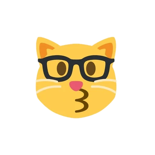 chat, emoji de chat, le chat emoji est la discorde rouge