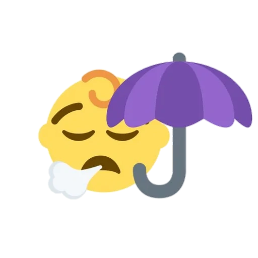 emoji, emoji, parapluie des emoji, parapluie des emoji, souriant endormi