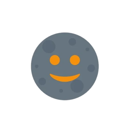 smiley, moon emoji, smimik moon, icona di faccina, sorridente sorridente