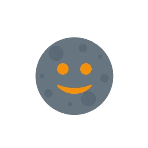 sonriente, emoji de luna, luna sonriente, icono sonriente, sonriente sonriente