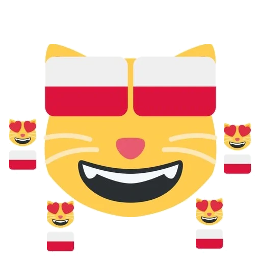 emoji de gato, gato emoji, gato emoji, feliz gato emoji, sonrisa de gato sonriente