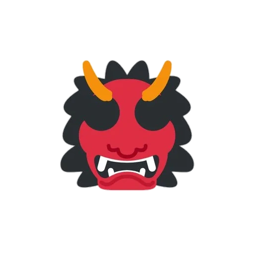 darkness, expression demon, demon smiling face, expression magic plate, monster with red expression