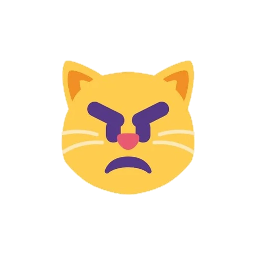 chat, emoji de chat, mashup bot, emoji est en colère, emoji kotik