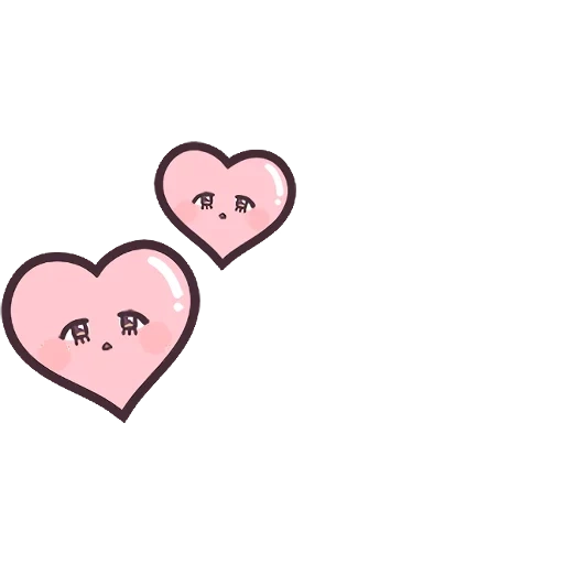 clipart, paper, pink hearts, the heart is sticker
