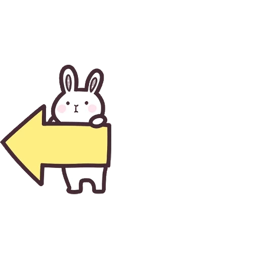 кот, логотип, зайцы tuzki, испорченный кролик
