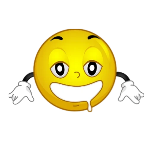 risonho, ideia sorridente, sorri emoções, sorriso é um otimista, emoticons legais