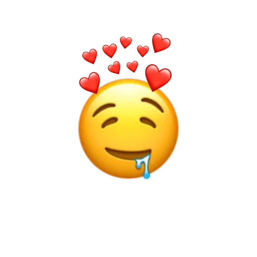 эмодзи милый, эмодзи любовь, эмодзи смайлик, apple emoji crown, iphone emoji heart