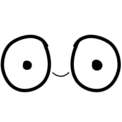 les yeux de krosh, modèle d'oeil, yeux d'installation, les yeux sont surpris, les yeux sont un modèle rond