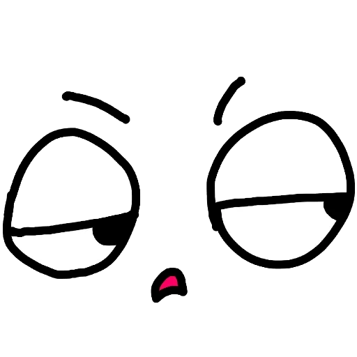 emoji, picture, kawaii desu emoji, sad eyes cartoon, cartoon eye blackly white