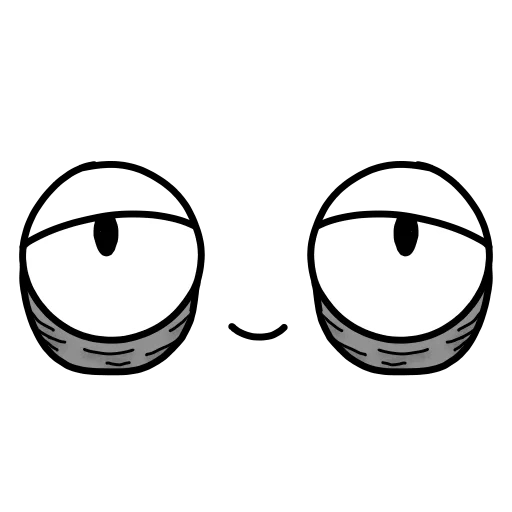 imagen, ojos divertidos, ojos clipart, los ojos son dibujos animados, kawaii desu emoji