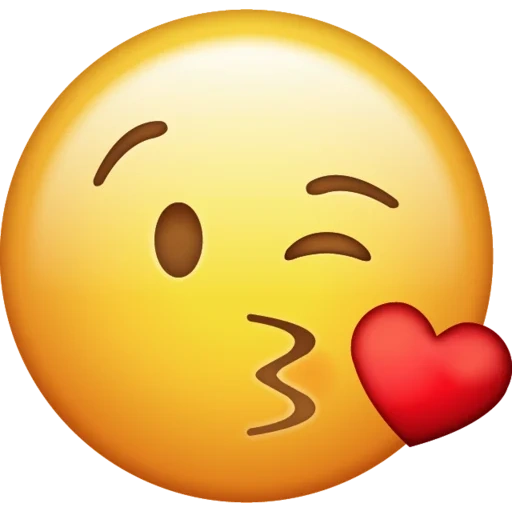 wajah tersenyum, emoji kiss, ekspresi ciuman, ciuman wajah tersenyum, ekspresi berkedip